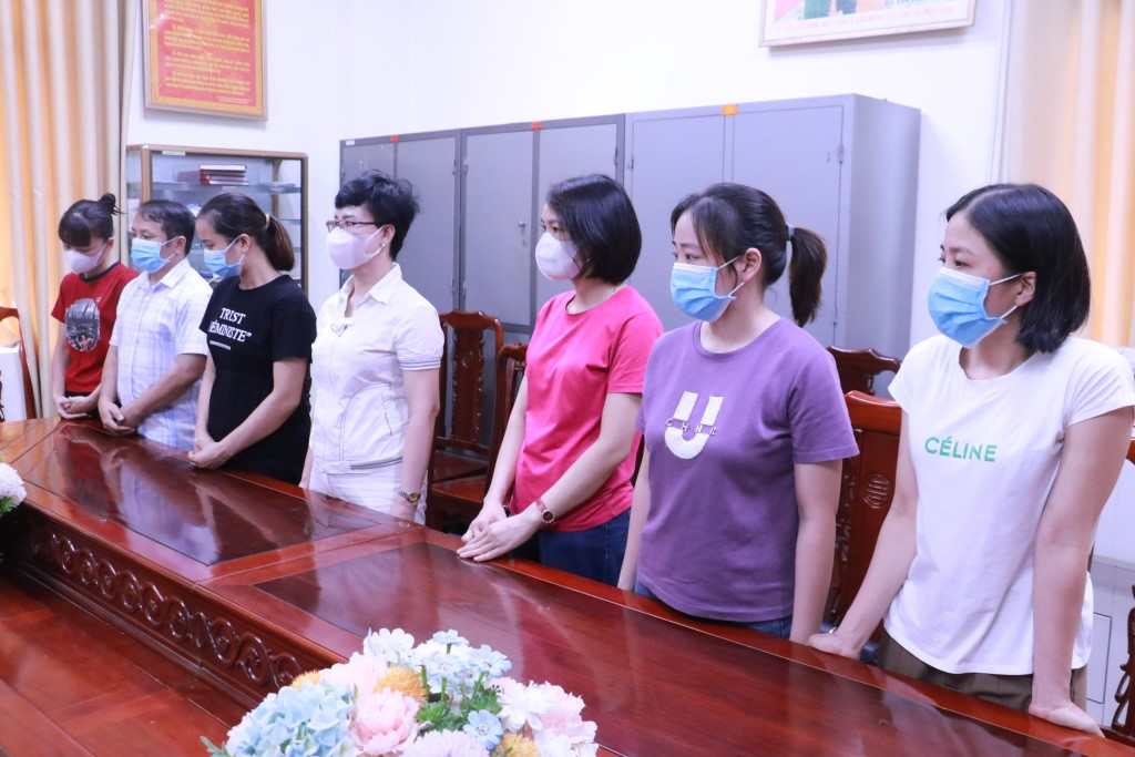 Các đối tượng tại cơ quan Công an