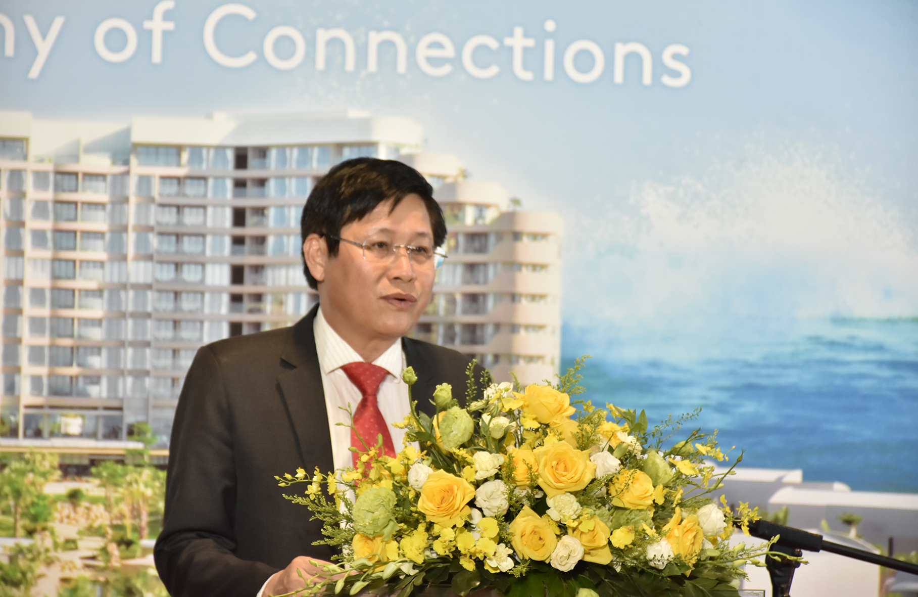 Ông Lê Ngọc Khánh, Phó Chủ tịch UBND tỉnh phát biểu chúc mừng tại lễ khai trương Ixora Ho Tram by Fusion
