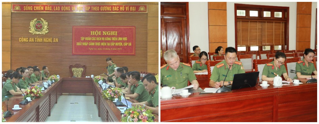 Phòng Quản lý Xuất nhập cảnh tổ chức Hội nghị trực tuyến hướng dẫn các đơn vị địa phương