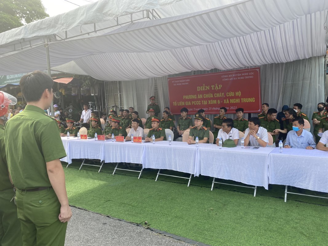   Các đại biểu tham dự buổi diễn tập