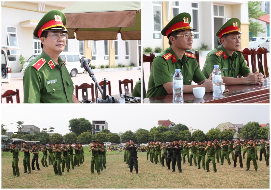 Đoàn công tác kiểm tra tại thao trường