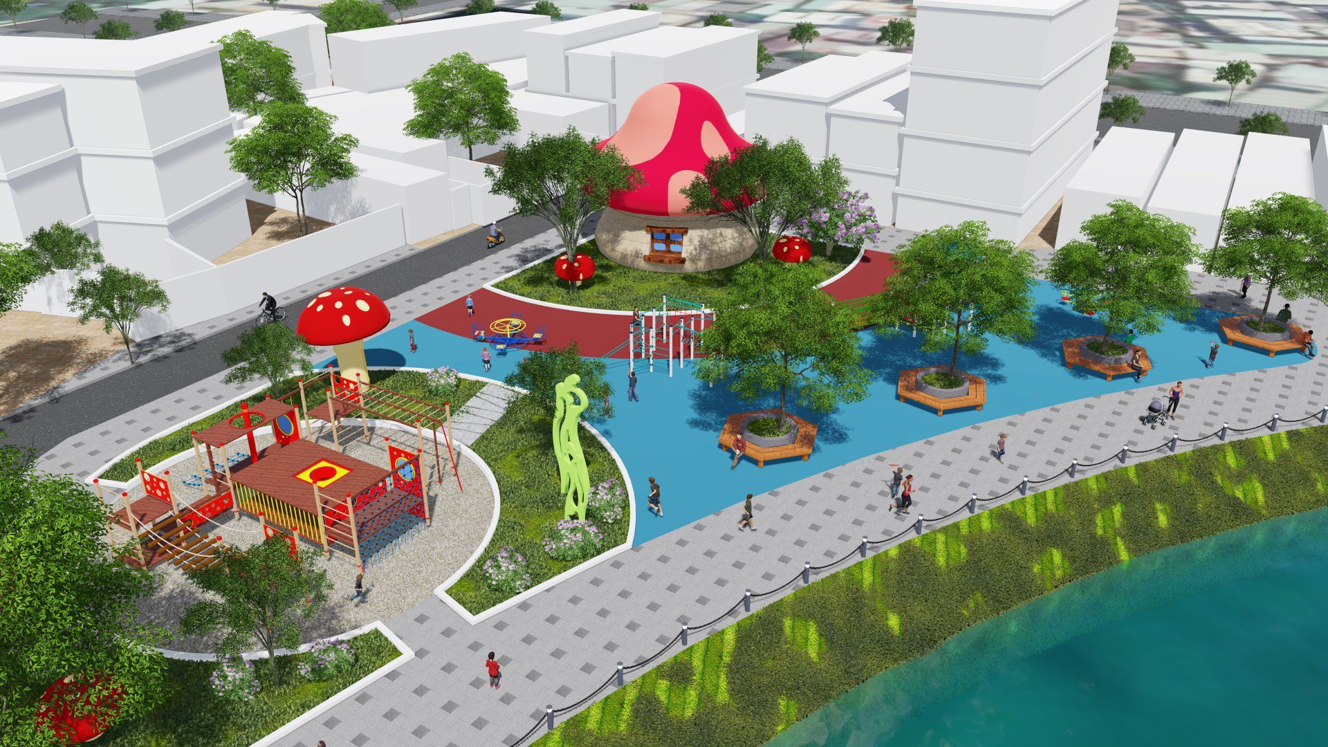 Dự án công viên ao cá phường 2 (TP. Vũng Tàu) là một trong những công trình công cộng góp phần chỉnh trang đô thị được triển khai từ đầu năm 2023. Khi hoàn thiện, dự án  sẽ mang đến một không gian xanh, điểm đến hấp dẫn cho người dân và du khách.