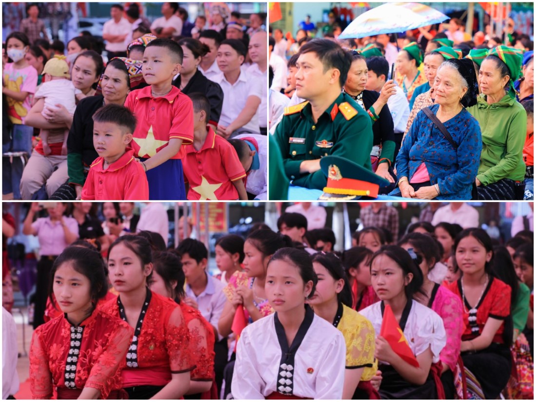Đồng bào xã Tri Lễ dự ngày hội Đại đoàn kết