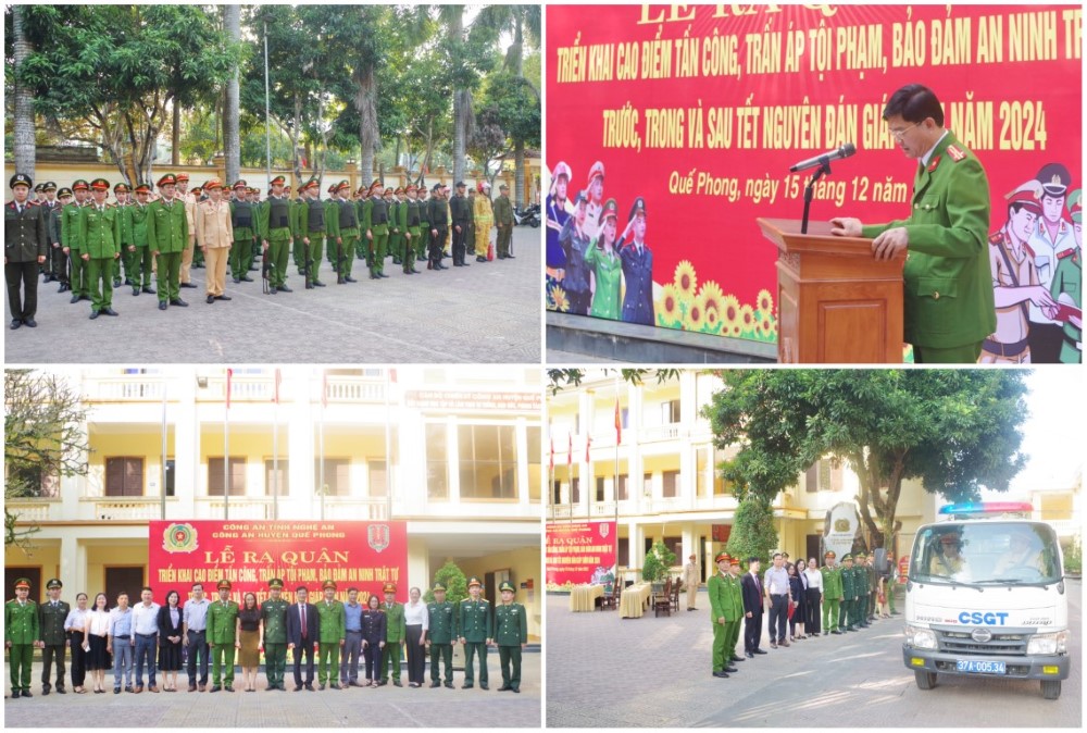 Tại Công an huyện Quế Phong