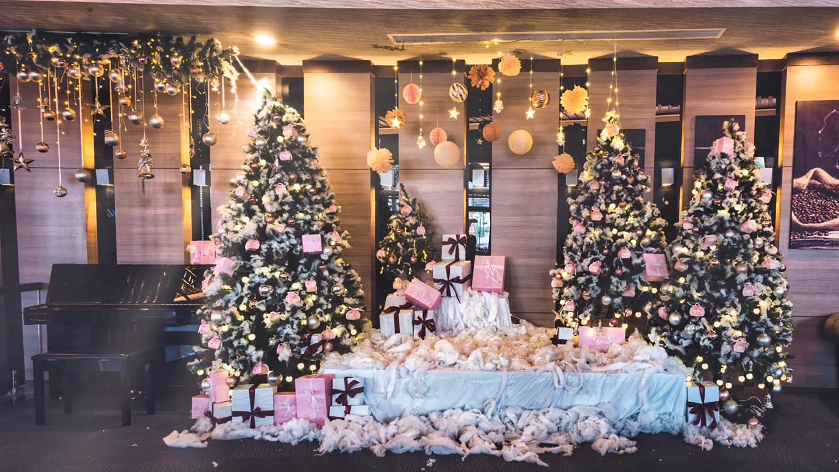 Một tiểu cảnh Giáng sinh tại Khách sạn Malibu Vũng Tàu.