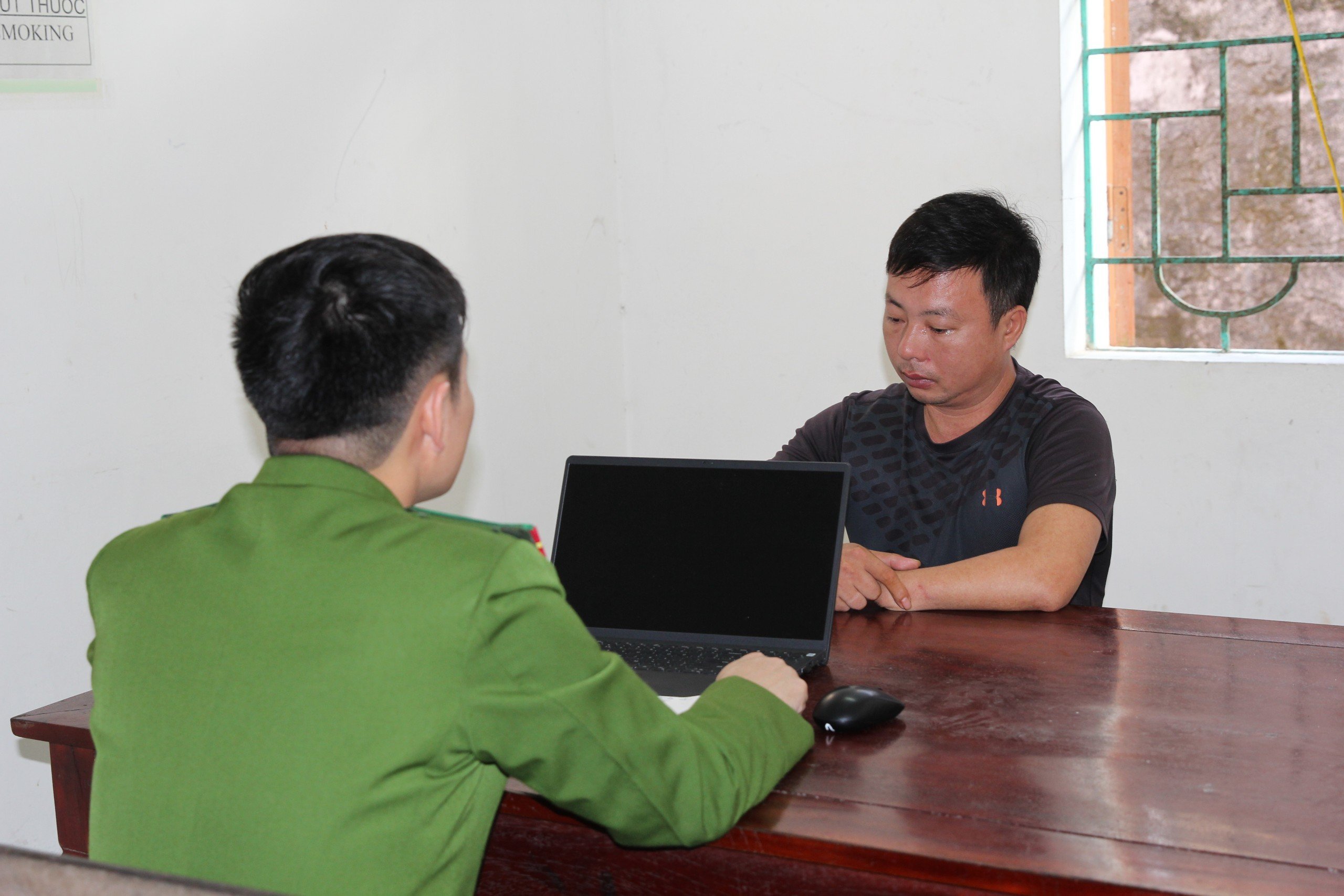 Cơ quan Công an làm việc với đối tượng Đậu Thanh Tuấn