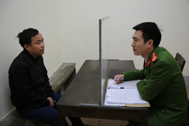 Đối tượng Phan Thái Hoan tại Cơ quan Công an