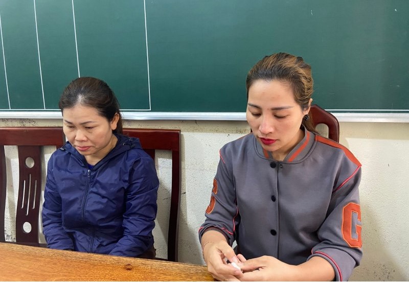 Hai đối tượng tại cơ quan Công an