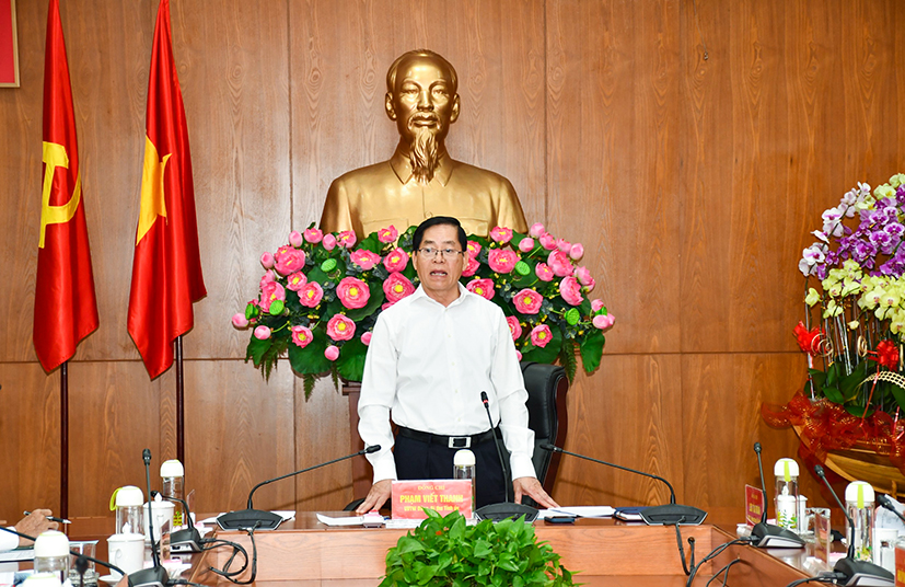 Ông Phạm Viết Thanh, Ủy viên Trung ương Đảng, Bí thư Tỉnh ủy, Chủ tịch HĐND tỉnh đánh giá Bà Rịa - Vũng Tàu thực hiện tốt công tác tổ chức Tết.
