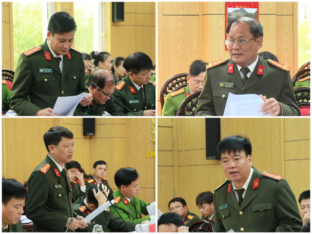  Đại diện các đơn vị phát biểu tại hội nghị 