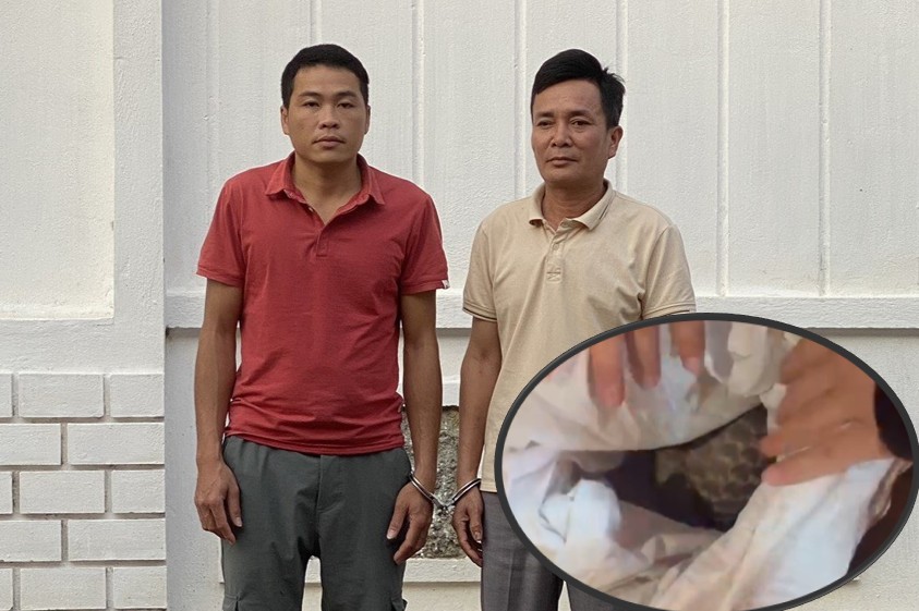 2 đối tượng và tang vật