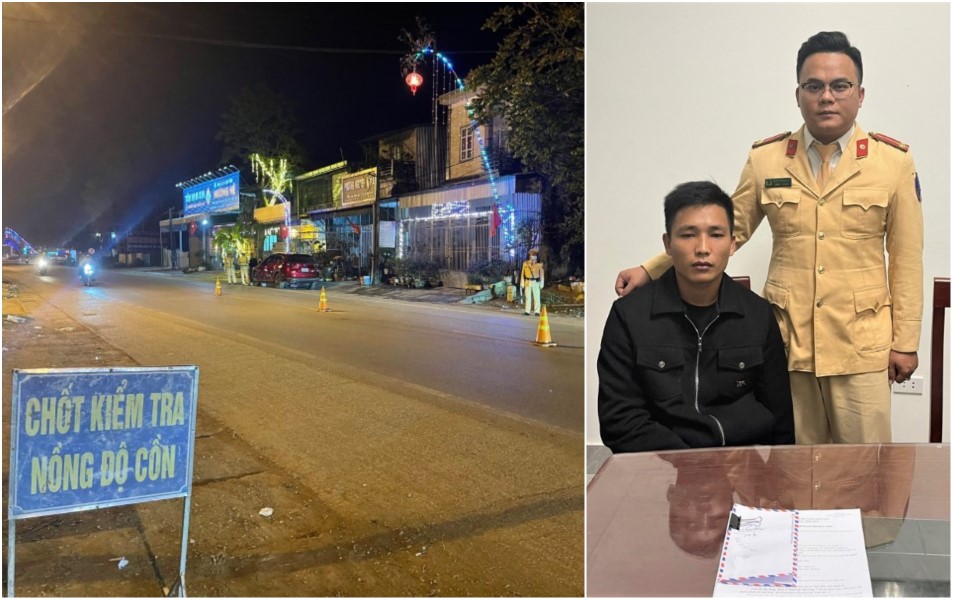 Đội CSGT đường bộ số 1 thực hiện nhiệm vụ kiểm soát, xử lý nồng độ cồn, ma túy trên tuyến Quốc lộ 48, phát hiện đối tượng Trần Đình Dung tàng trữ ma tuý