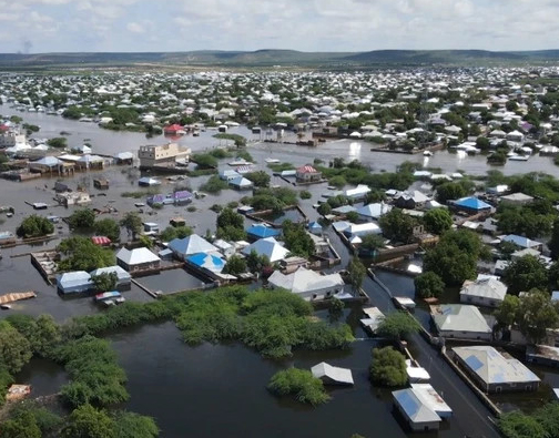 Cảnh ngập lụt tại Hiran (Somalia).