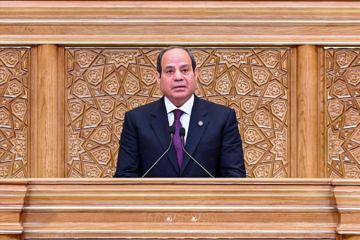 Tổng thống Ai Cập Abdel-Fattah al-Sisi.