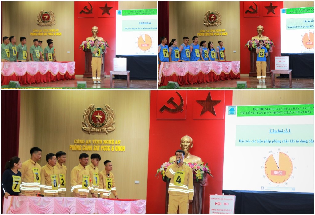 Các đội thi tham gia phần thi lý thuyết
