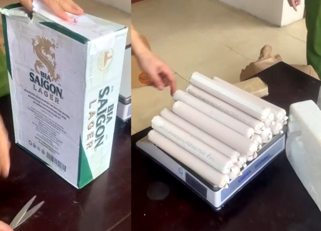 Số thuốc nổ thu giữ được của đối tượng