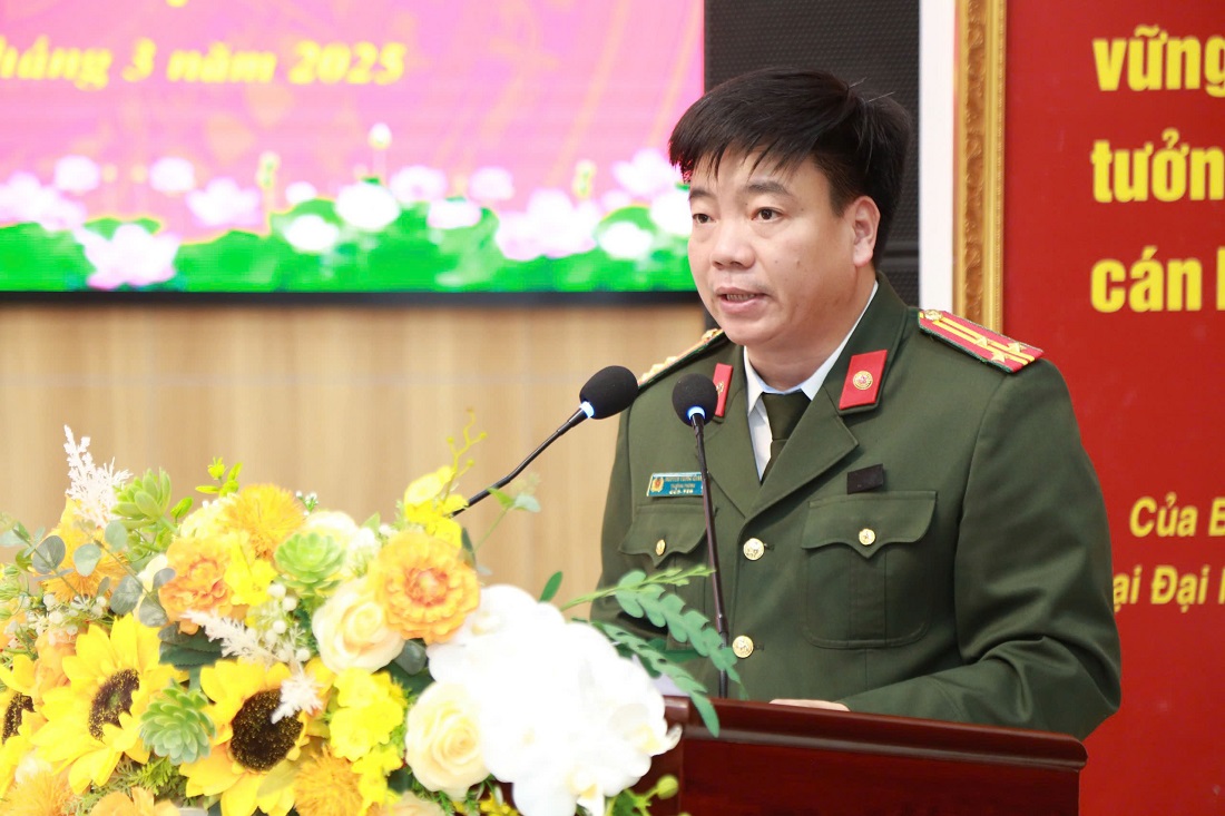Thượng tá Nguyễn Trọng Khanh - Trưởng phòng Công tác chính trị Công an tỉnh thông qua quyết định của Giám đốc Công an tỉnh về việc thành lập câu lạc bộ bóng bàn và câu lạc bộ pickleball Công an tỉnh