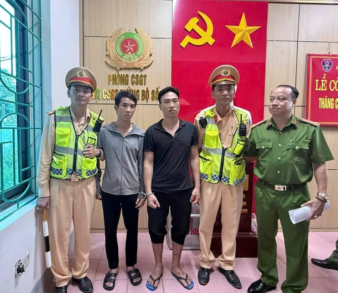 CSGT Nghệ An bắt 02 đối tượng trốn khỏi Trại giam Thanh Xuân Bộ Công An