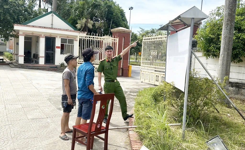 Công an xã Nghi Lộc đang hoàn tất các điều kiện cần thiết để đi vào hoạt động sau khi sáp nhập đơn vị hành chính