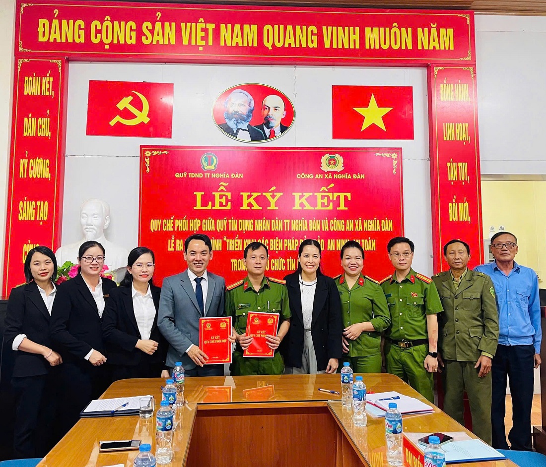 Việc ký kết quy chế phối hợp nhằm tăng cường công tác phối hợp trong bảo đảm an ninh, an toàn hoạt động tín dụng