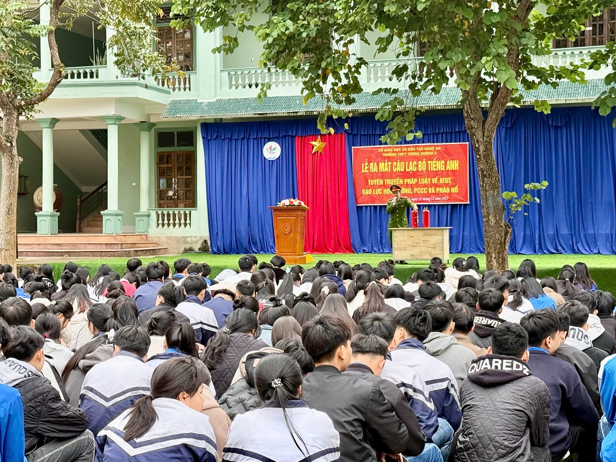 Qua buổi tuyên truyền, hình thành môi trường học đường an toàn, thân thiện, văn minh, giảm thiểu tệ nạn xã hội 
