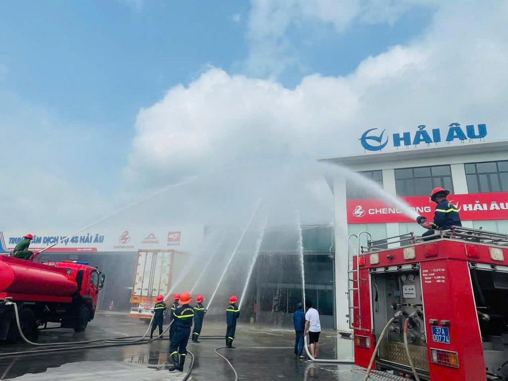 Luyện tập nhằm nâng cao hiệu quả thực hiện phương châm “4 tại chỗ” trong PCCC