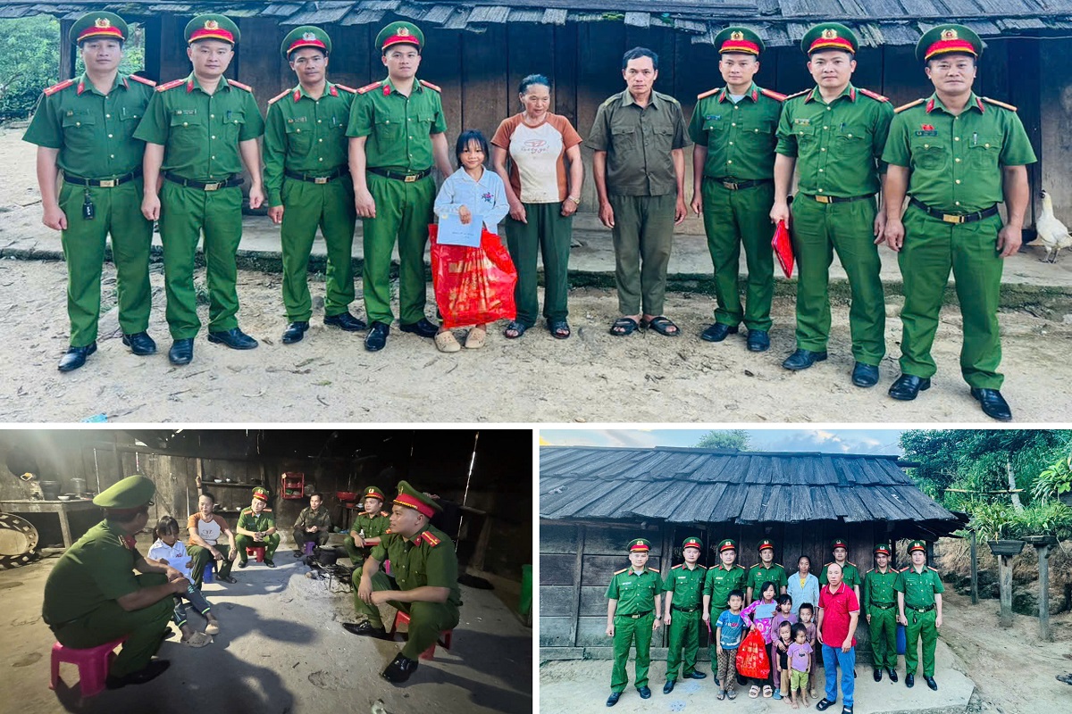  Công an xã Na Ngoi trao quà tặng thiếu nhi có hoàn cảnh khó khăn  Công an xã Na Ngoi trao quà tặng thiếu nhi có hoàn cảnh khó khăn