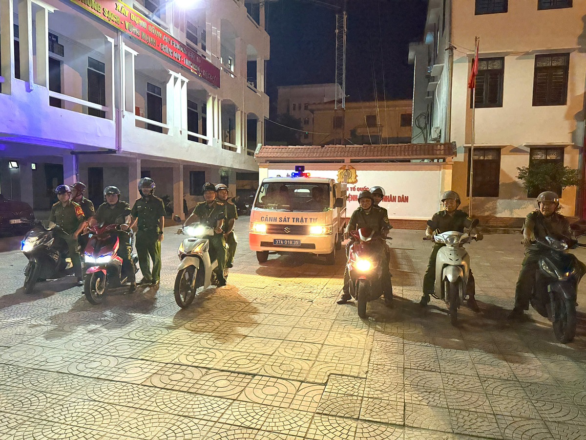 Công an phường Cửa Lò ra quân cao điểm phòng ngừa, đấu tranh, xử lý tình trạng thanh, thiếu niên, học sinh vi phạm pháp luật