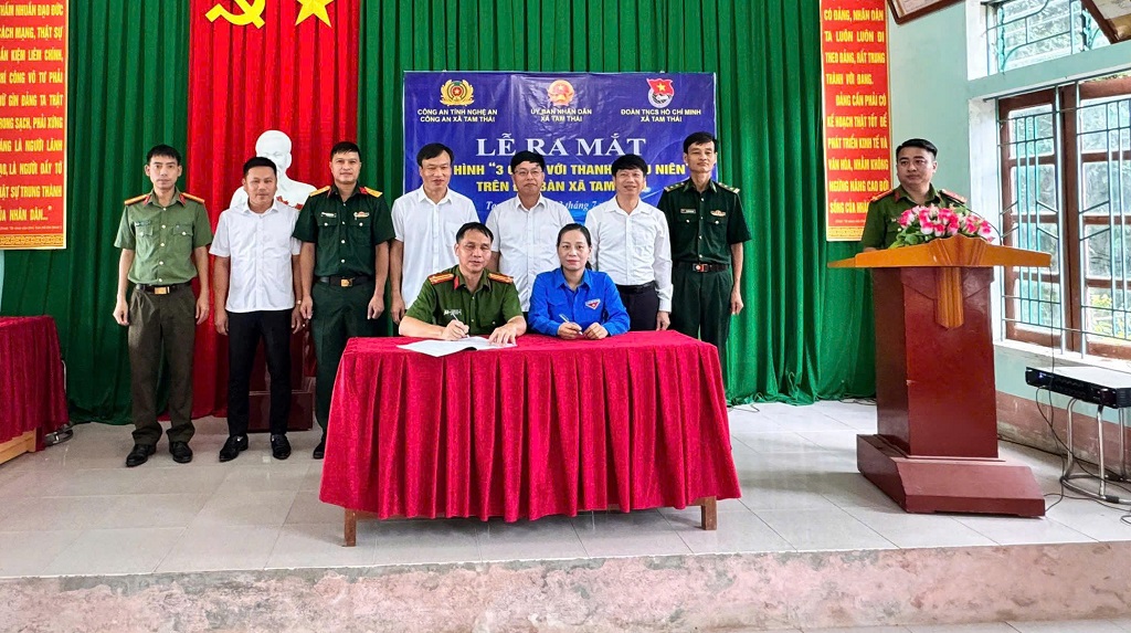 Công an xã Tam Thái ra mắt mô hình 
