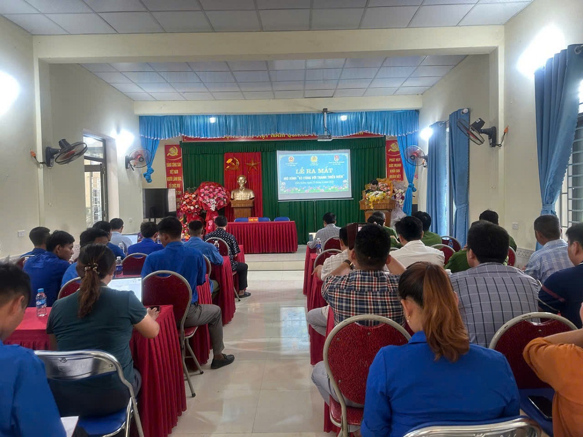 Lễ ra mắt mô hình “03 cùng với thanh niên: Cùng quan tâm - Cùng cảm hóa - Cùng vươn lên”