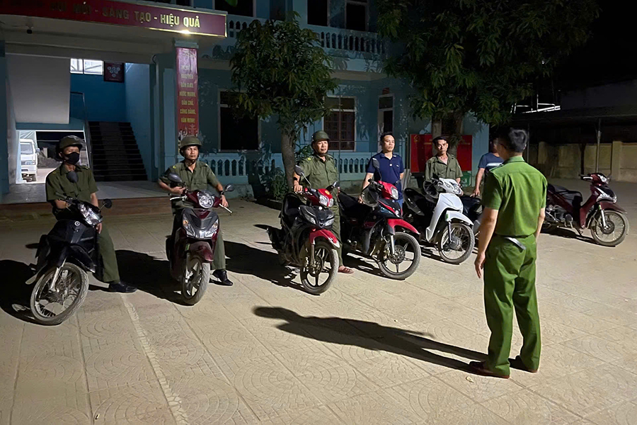 Công an xã quán triệt nhiệm vụ cho lực lượng tham gia bảo vệ ANTT ở cơ sở