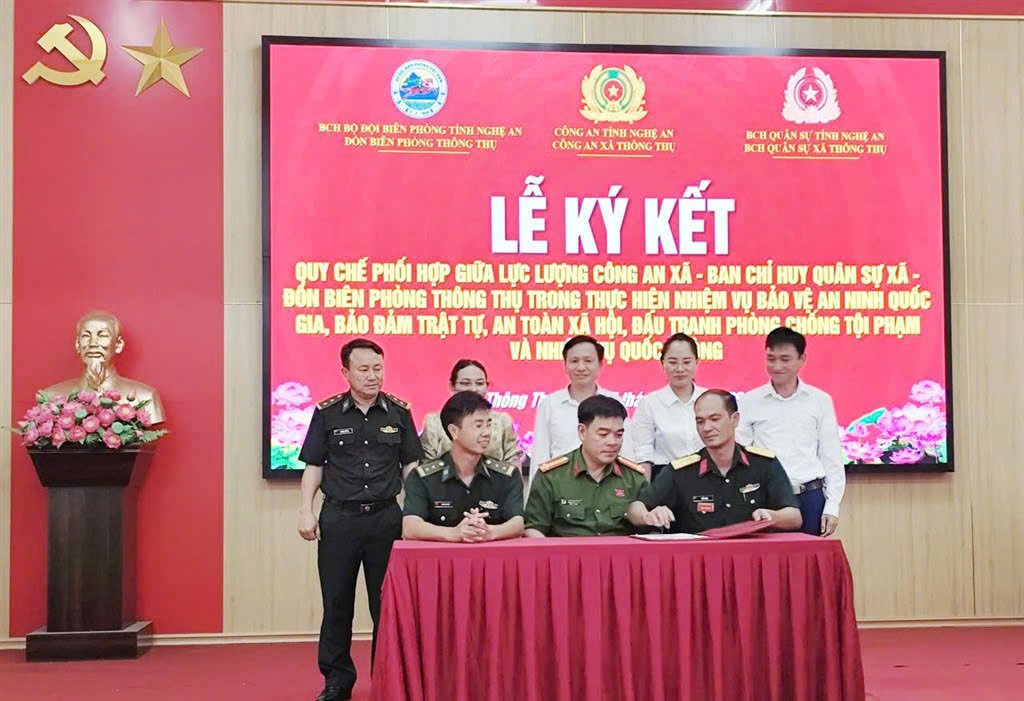 03 ngành ký kết quy chế phối hợp trong thực hiện bảo vệ an ninh quốc gia, giữ gìn trật tự an toàn xã hội và nhiệm vụ quốc phòng