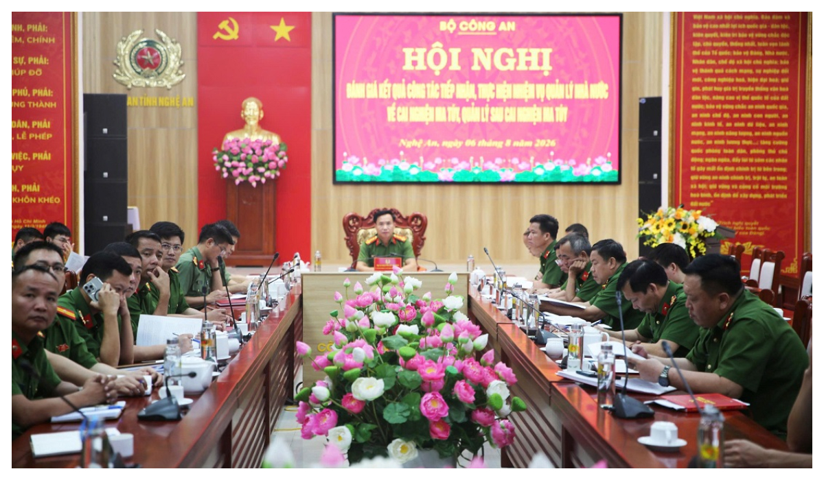 Hội nghị đánh giá kết quả công tác tiếp nhận, thực hiện nhiệm vụ quản lý nhà nước về cai nghiện ma túy, quản lý sau cai nghiện ma túy