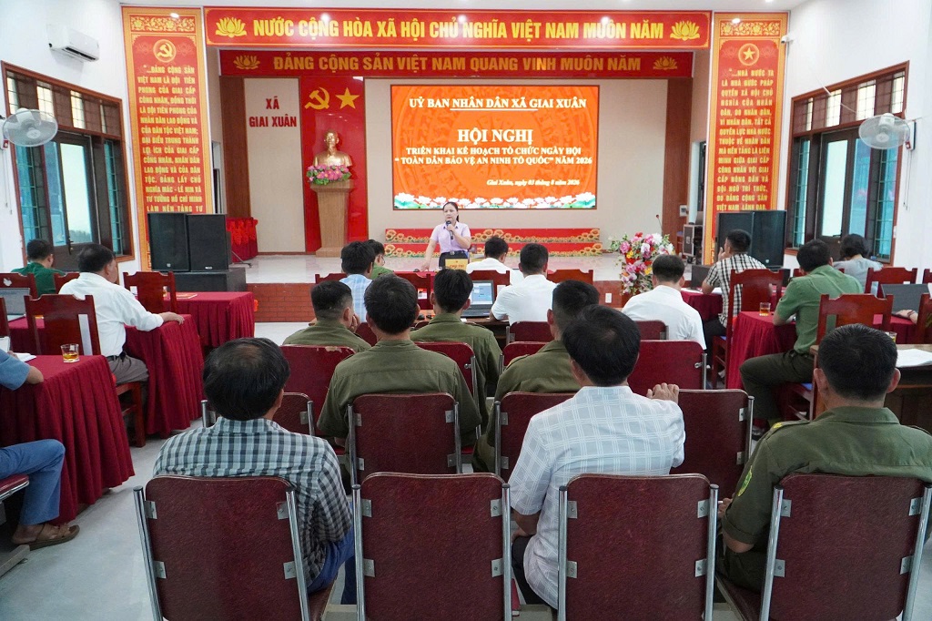 Công an xã Giai Xuân tham mưu triển khai nhiệm vụ tổ chức 