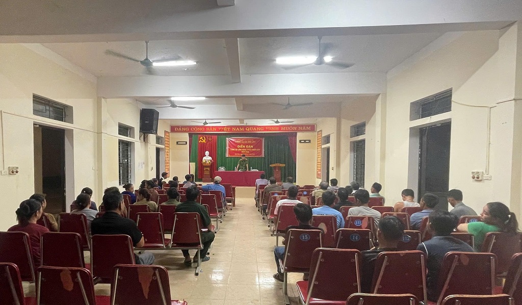 Công an xã Sơn Lâm tổ chức Diễn đàn 