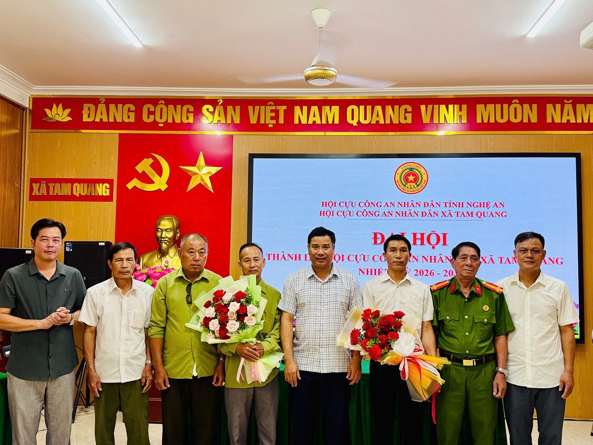 Xã Tam Quang tổ chức Đại hội thành lập Hội Cựu CAND nhiệm kỳ 2026 -2031