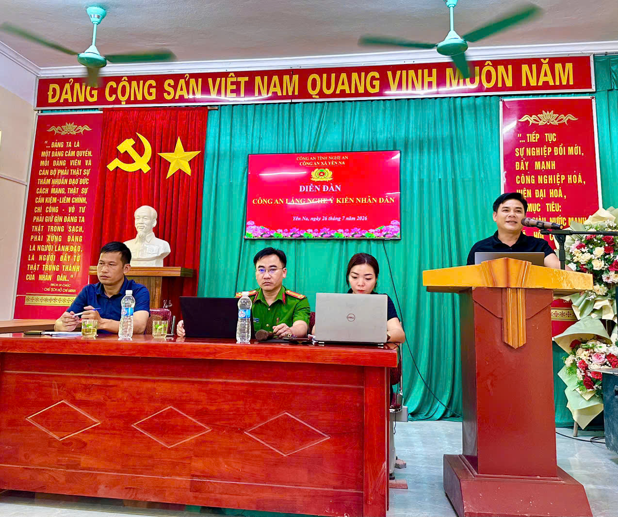 Công an xã Yên Na tổ chức 
