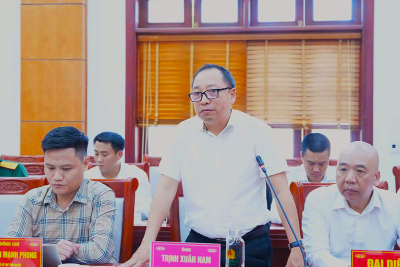 Đại diện lãnh đạo sở, ngành và Tập đoàn Sun Group phát biểu
