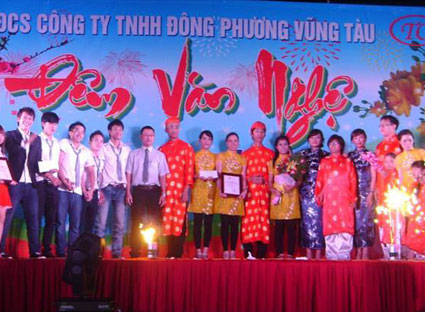 Chương trình văn nghệ tất niên, đón năm mới của Công ty TNHH Đông Phương Vũng Tàu.