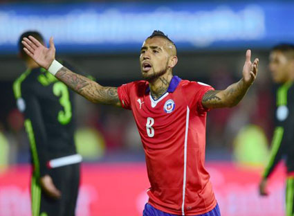 Nhiều khả năng cầu thủ Arturo Vidal bị “cất” trên băng ghế dự bị trong trận đối đầu với Bolivia.