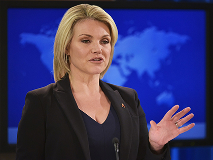 Người phát ngôn Bộ Ngoại giao Mỹ Heather Nauert. 