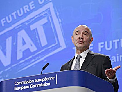 Ủy viên phụ trách tài chính của EU Pierre Moscovici. 
