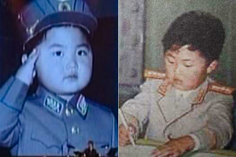 Hình ảnh cậu bé Kim Jong-un. Ảnh: Yonhap News