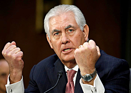 Ngoại trưởng Mỹ Rex Tillerson. 