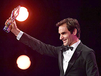 Roger Federer giành cú đúp giải thưởng ở lễ trao giải Laureus 2018.