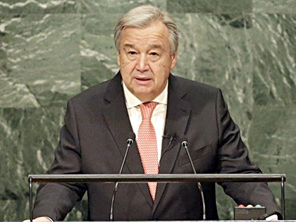 Tổng thư ký Liên hợp quốc Antonio Guterres. 