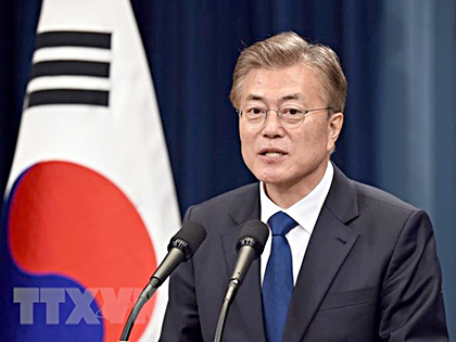 Tổng thống Hàn Quốc Moon Jae-in.