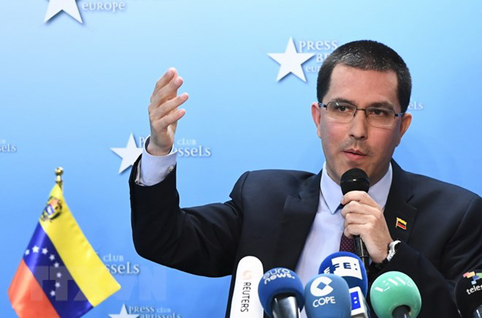 Ngoại trưởng Venezuela Jorge Arreaza. 