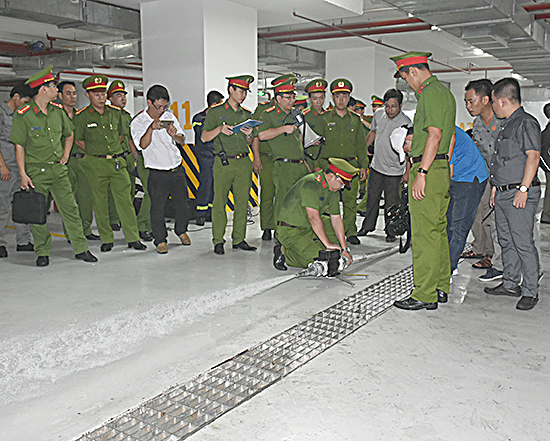 Kiểm tra thử áp lực nước tại chung cư Melody.