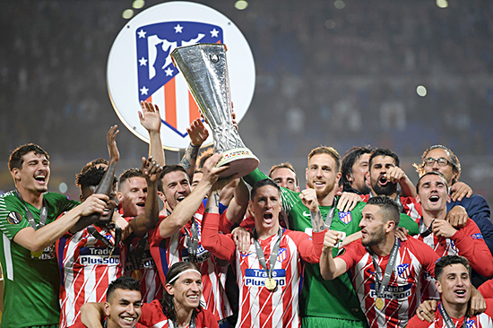 Torres đã có mặt trong trận Atletico đánh bại Marseille để vô địch Europa League.